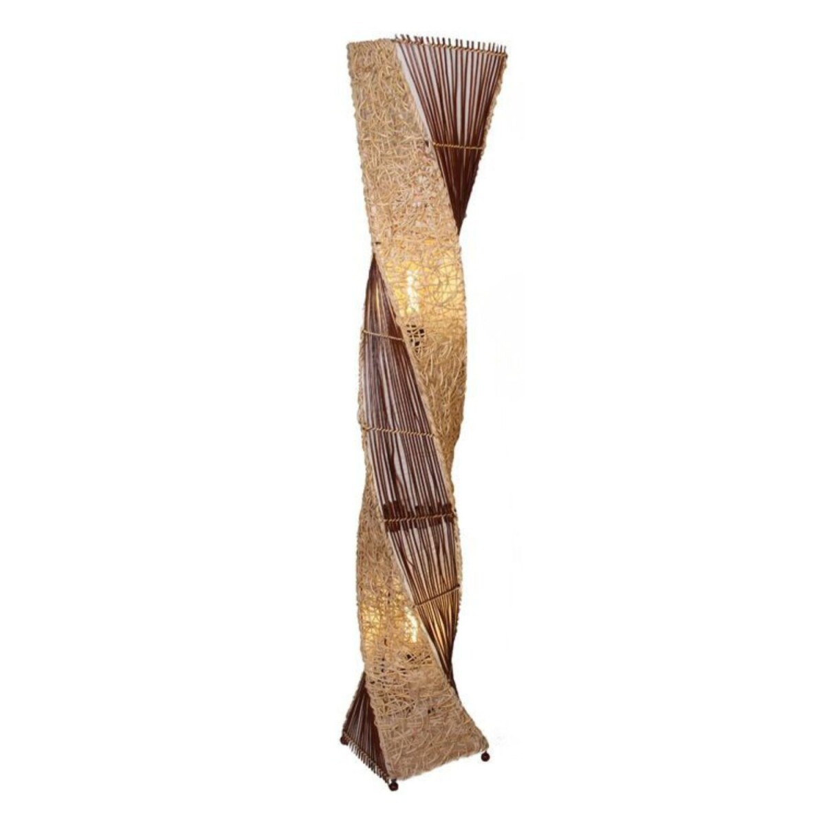 Stehlampe Marco 150cm Rattan Bananenblatt Boho Natur