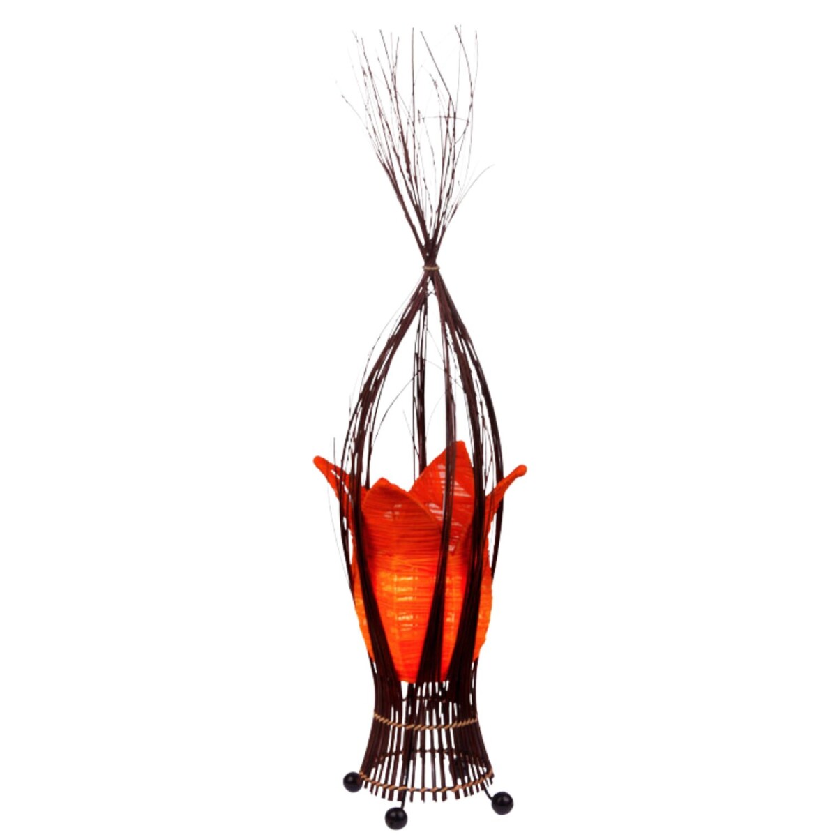 Tischlampe Elena Orange 30cm Boho Design | Handgefertigt &am