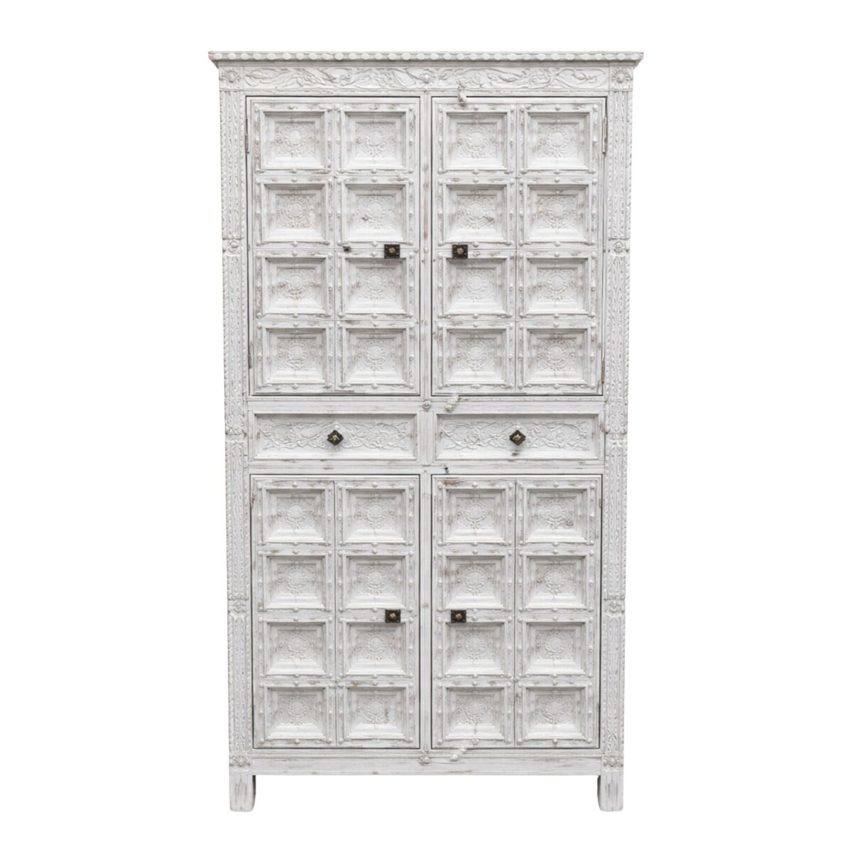 Highboard Rahu 192cm Massivholz Vintage  box