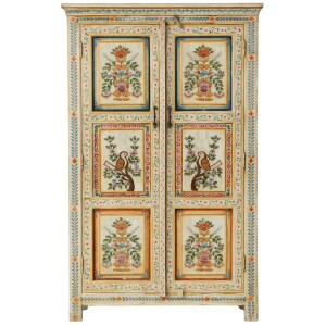 Handgefertigtes Highboard Rohini Massivholz Boho Vintage