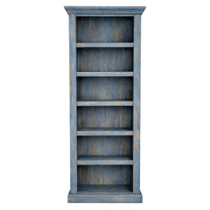 Badezimmerregal Kirpal Blau orientalisch Massivholz 180cm