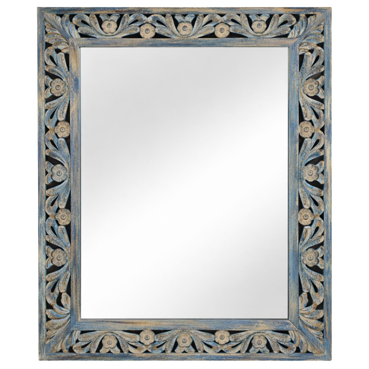 Wandspiegel Kirpal Blau orientalisch Mas box