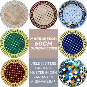 Marokkanischer Mosaiktisch Marrakesch Ø60 cm |...