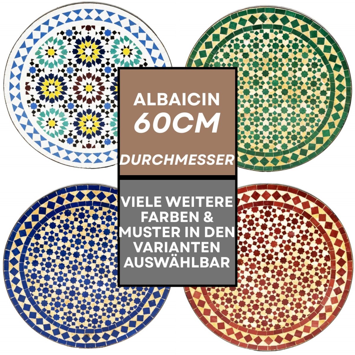 Marokkanischer Mosaiktisch Albaicin &Osl box