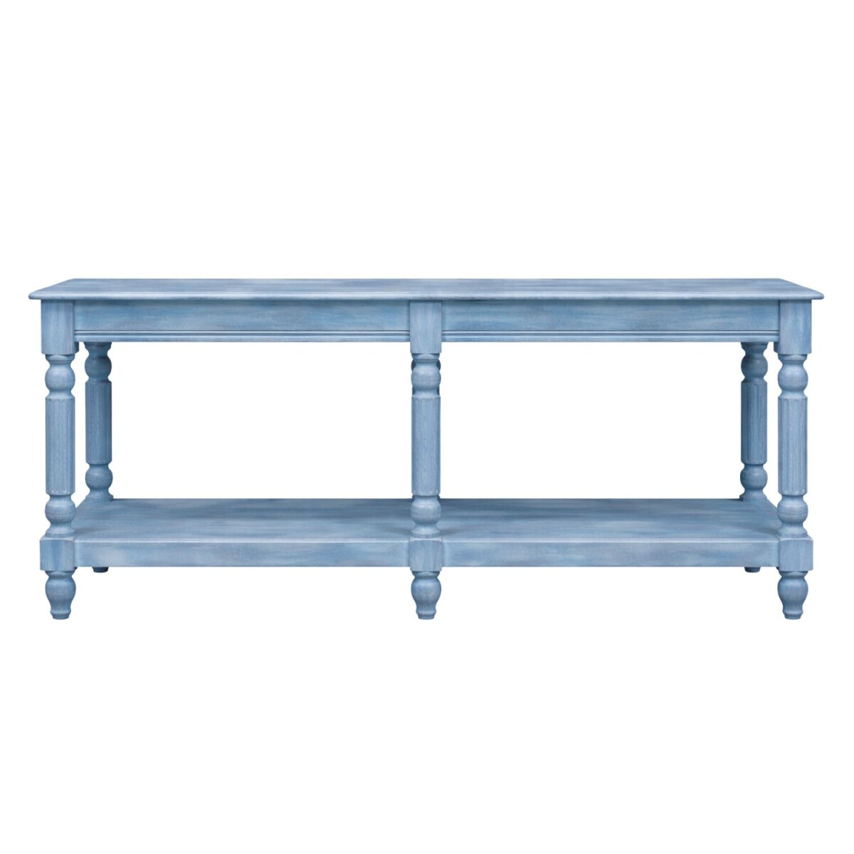 Anrichte William blau 180cm Massivholz Vintage