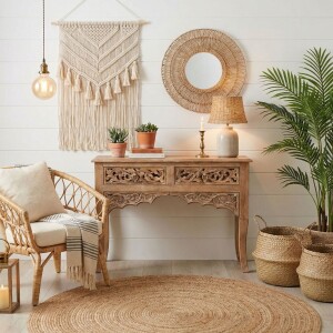 Anrichte Thambi 100cm Massivholz Boho Vintage