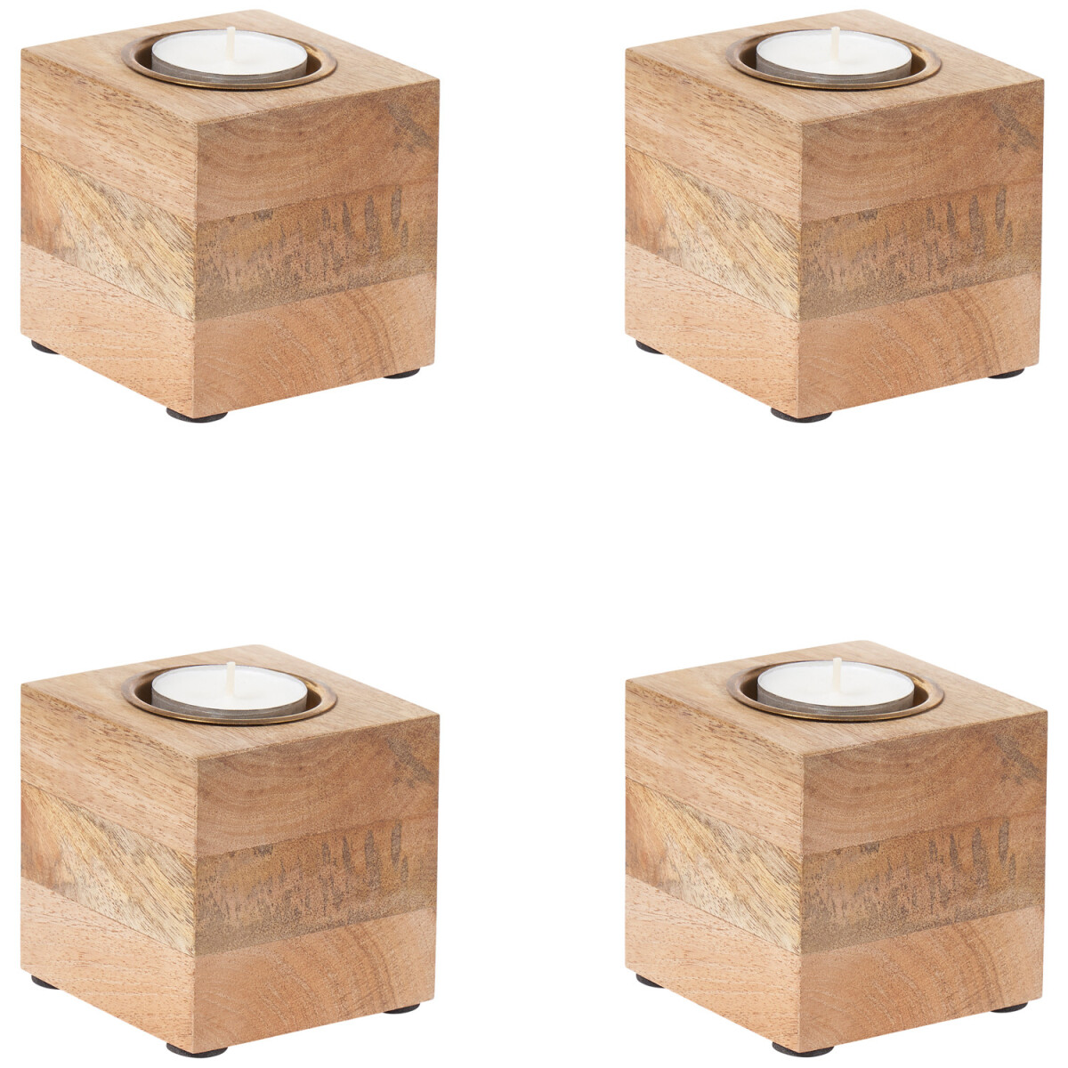4er Set Skandinavischer Teelichthalter M box