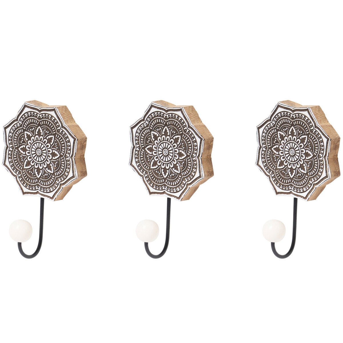 3er Set Orientalischer Wandhaken Hares M box