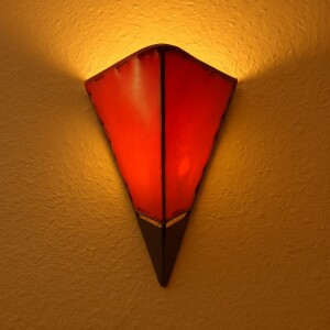 Marokkanische Wandlampe Marwa Rot 30cm | Handarbeit...
