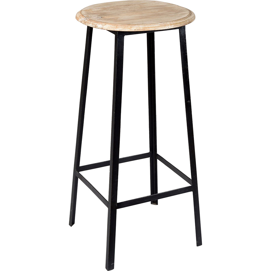 Holly Barhocker - Schwarz mit hellem Sit box