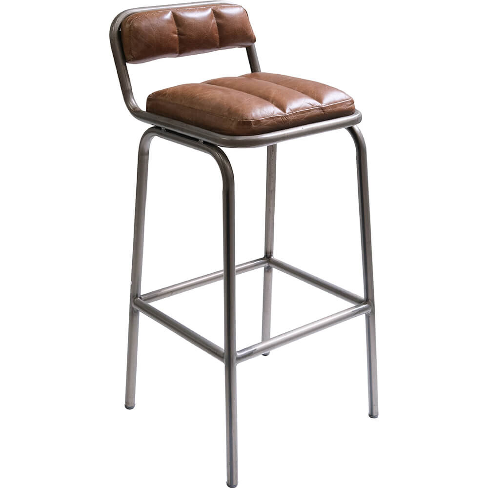 Brooklyn Barhocker mit Ledersitz