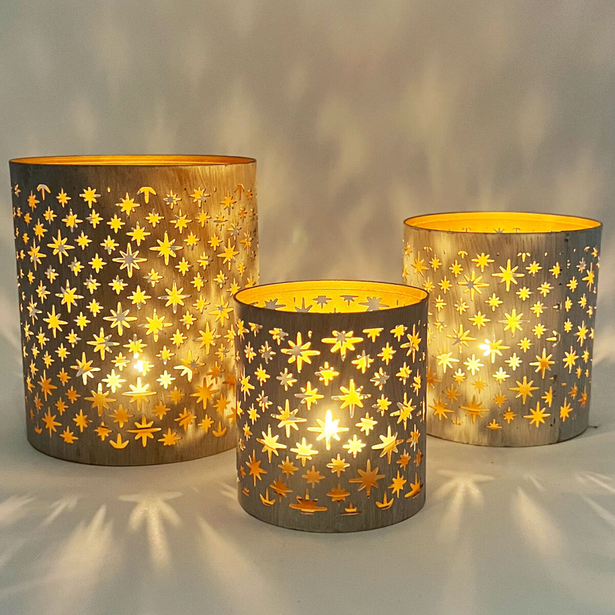 3er Set Orientalisches Teelichthalter Ha box