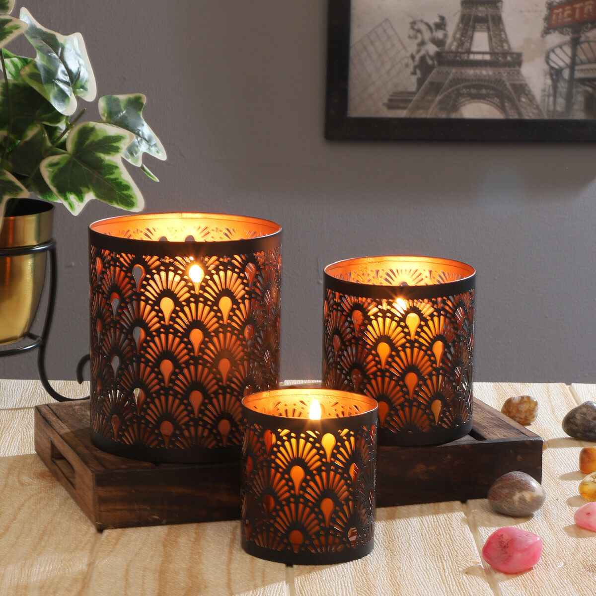 3er Set Orientalisches Teelichthalter Za box