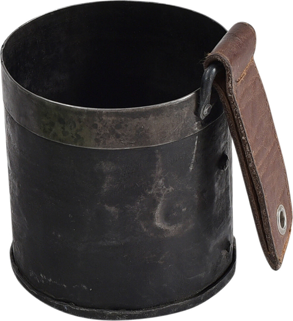 Kayser Eisenbehälter mit Lederband