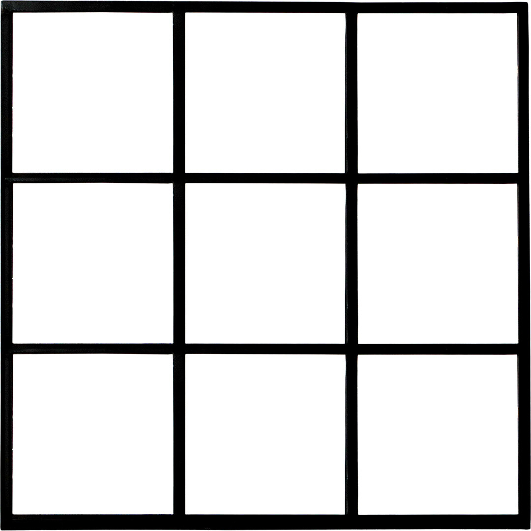 New York Trennwand mit Glas - Quadrat