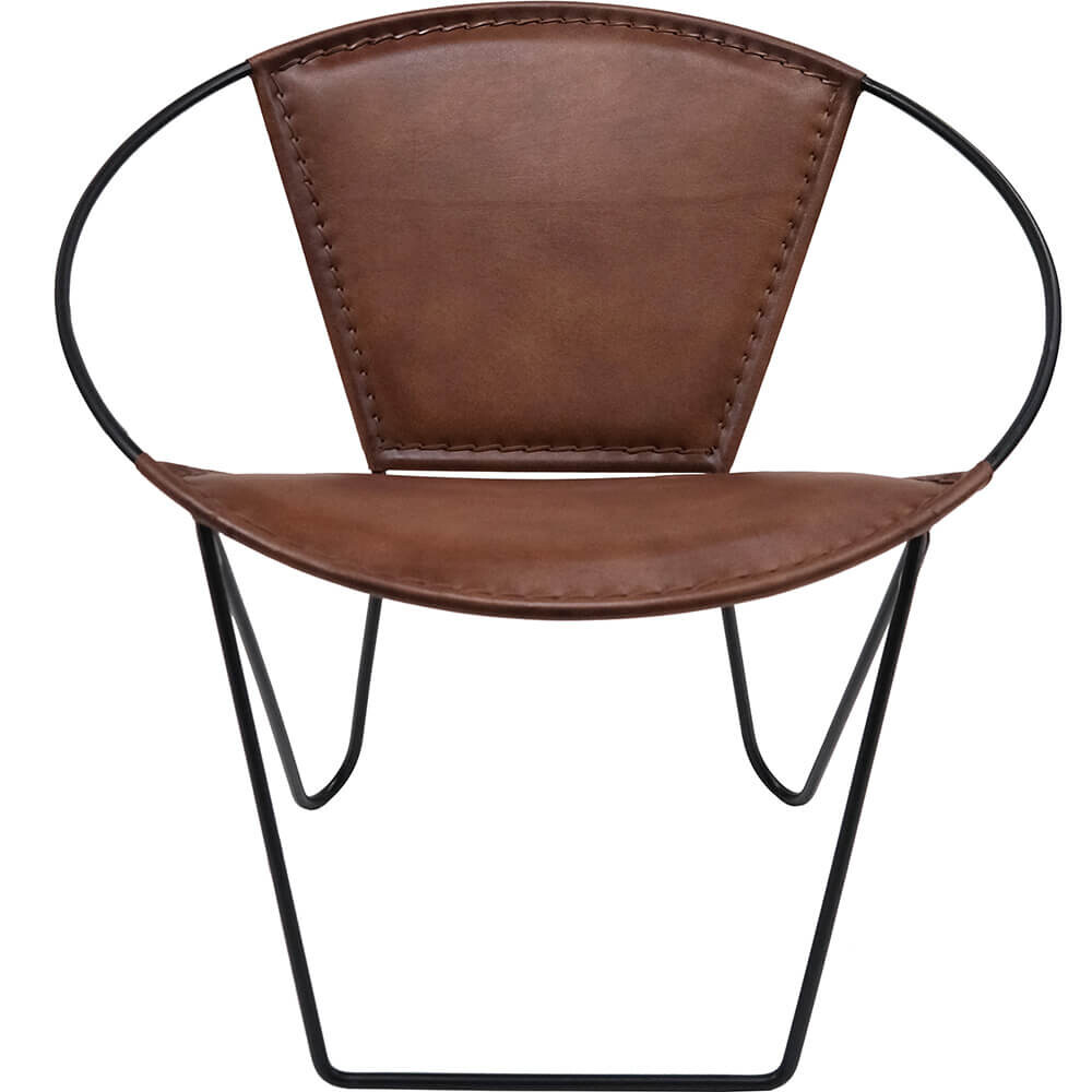 Dalton Loungesessel aus Leder