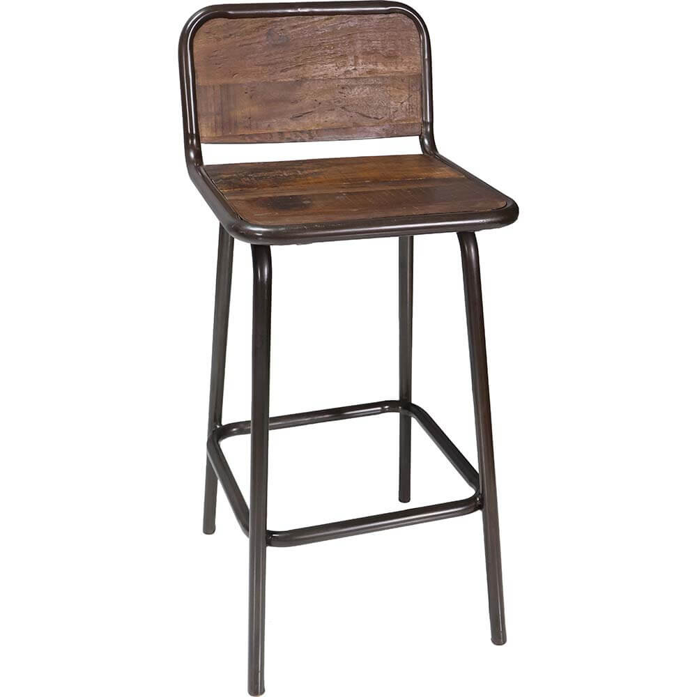 Helmer Barhocker mit Altholzsitz