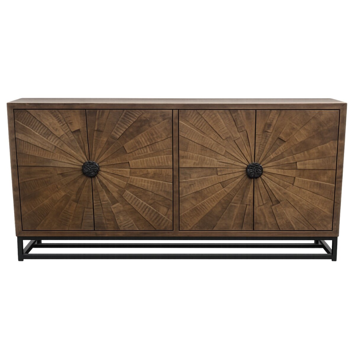 Sideboard Hendra braun 180cm Massivholz  box