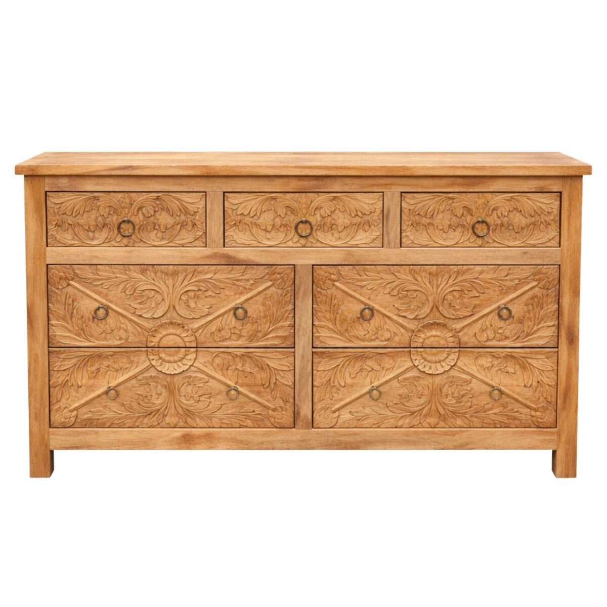 Sideboard Indica braun 160cm Massivholz Landhaus