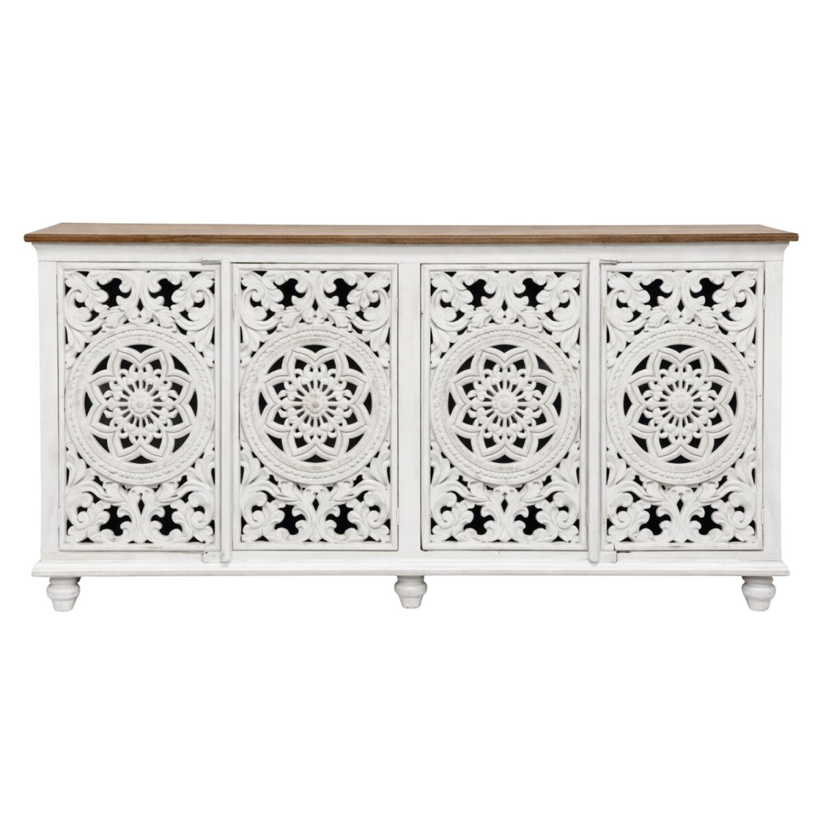 Sideboard Ishika 190cm Massivholz Boho Stil