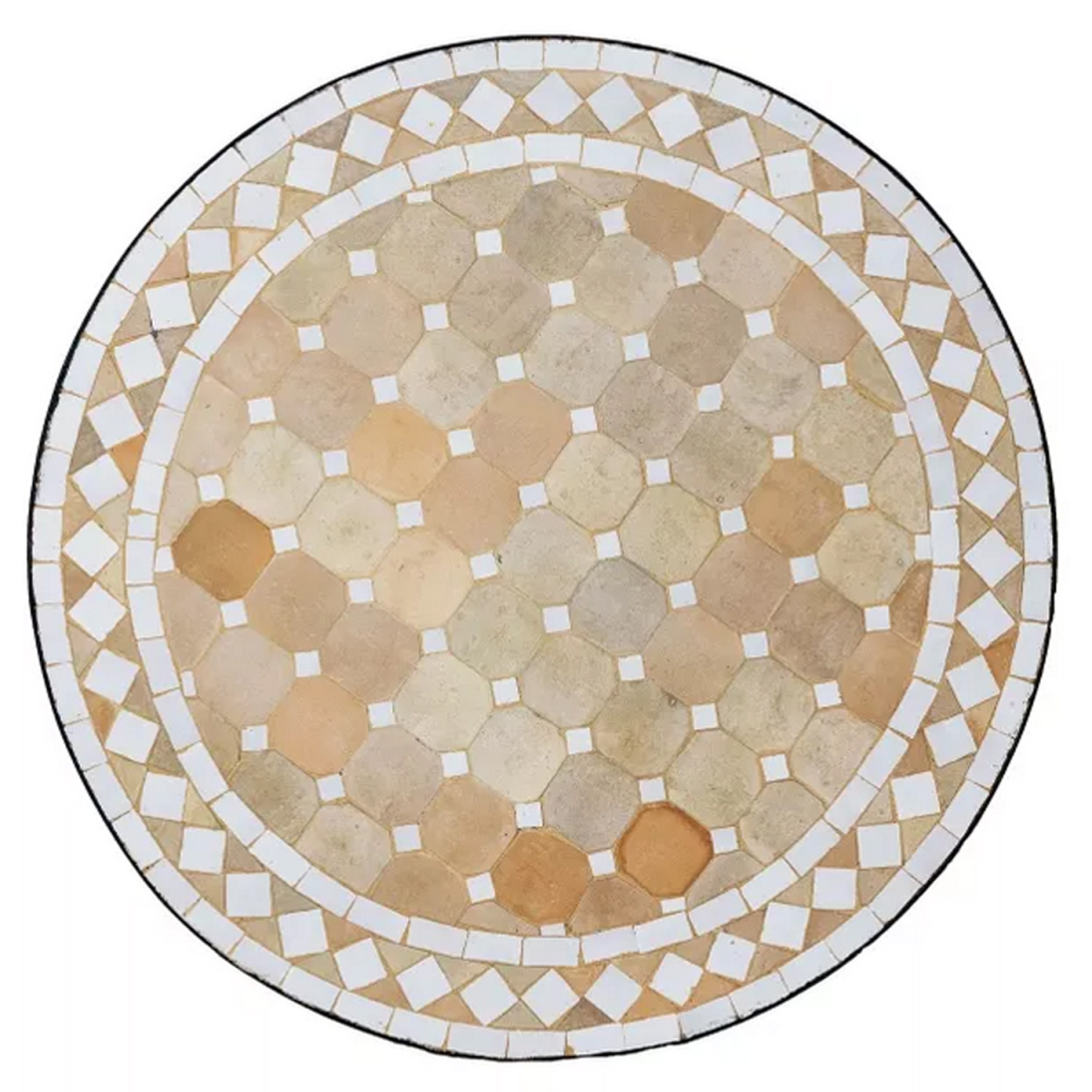 Marokkanischer Mosaiktisch Marrakesch 80cm | Handarbeit