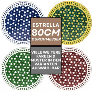 Marokkanischer Mosaiktisch Estrella 80cm | Handarbeit