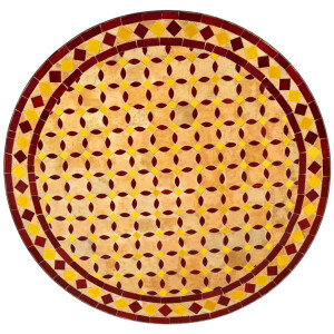 Marokkanischer Mosaiktisch Giralda 80cm | Handarbeit
