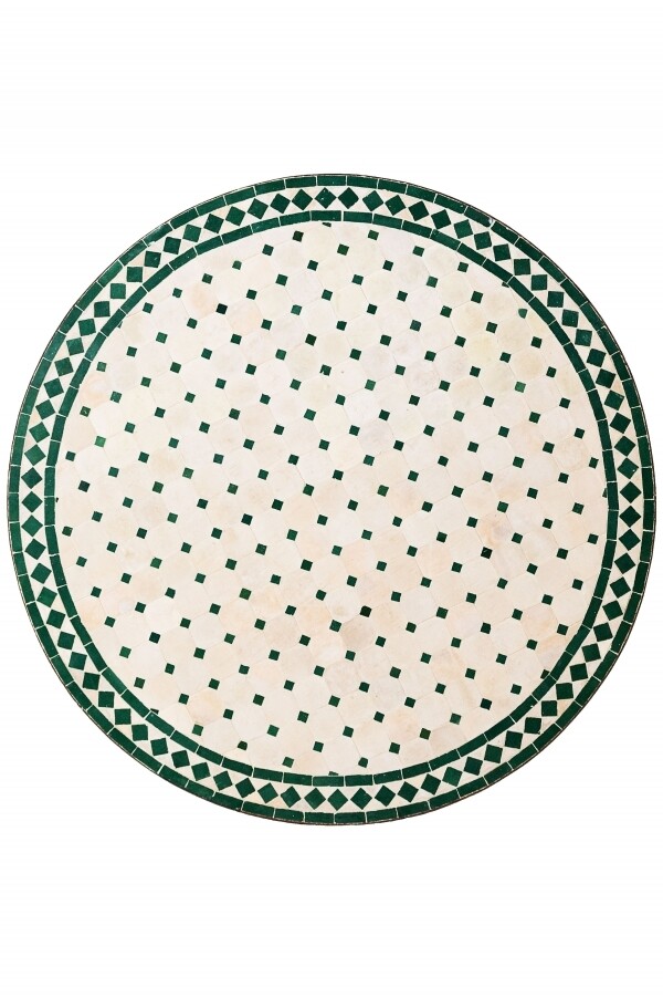 Marokkanischer Mosaiktisch Marrakesch 100cm | Handarbeit