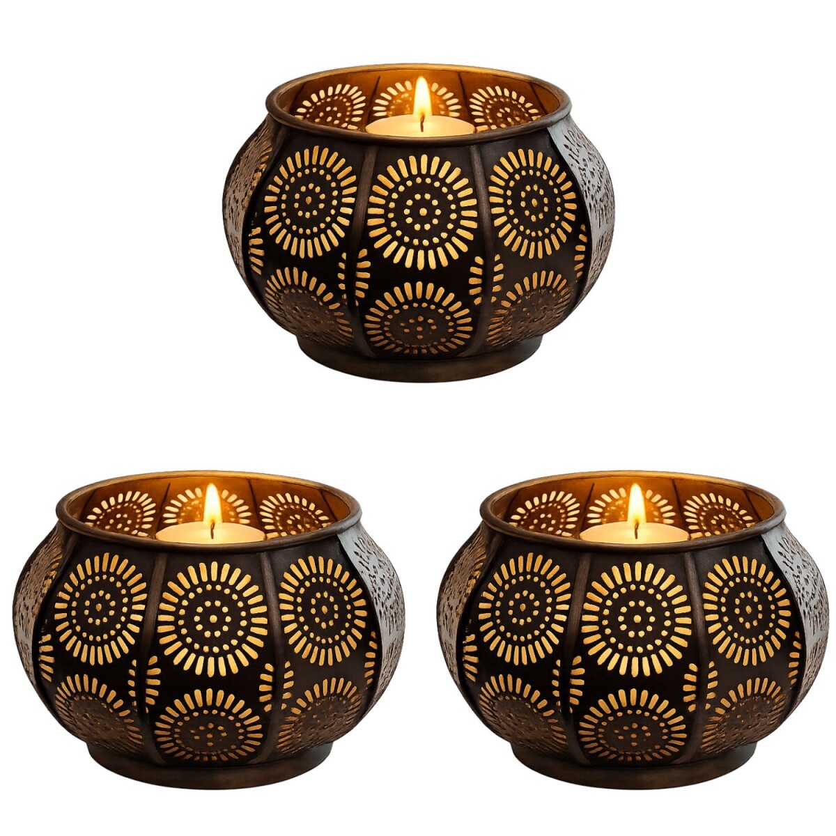 3er Set Orientalischer Teelichthalter Sa box