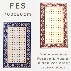 Marokkanischer Mosaiktisch Fes 100x60cm | Handarbeit