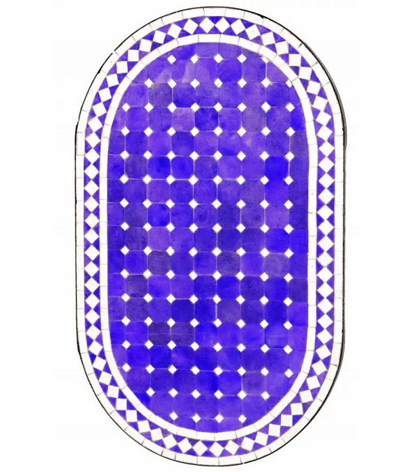 Marokkanischer Mosaiktisch Marrakesch 100x60cm | Handarbeit