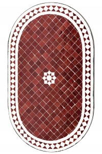 Marokkanischer Mosaiktisch Bilbao 100x60cm | Handarbeit