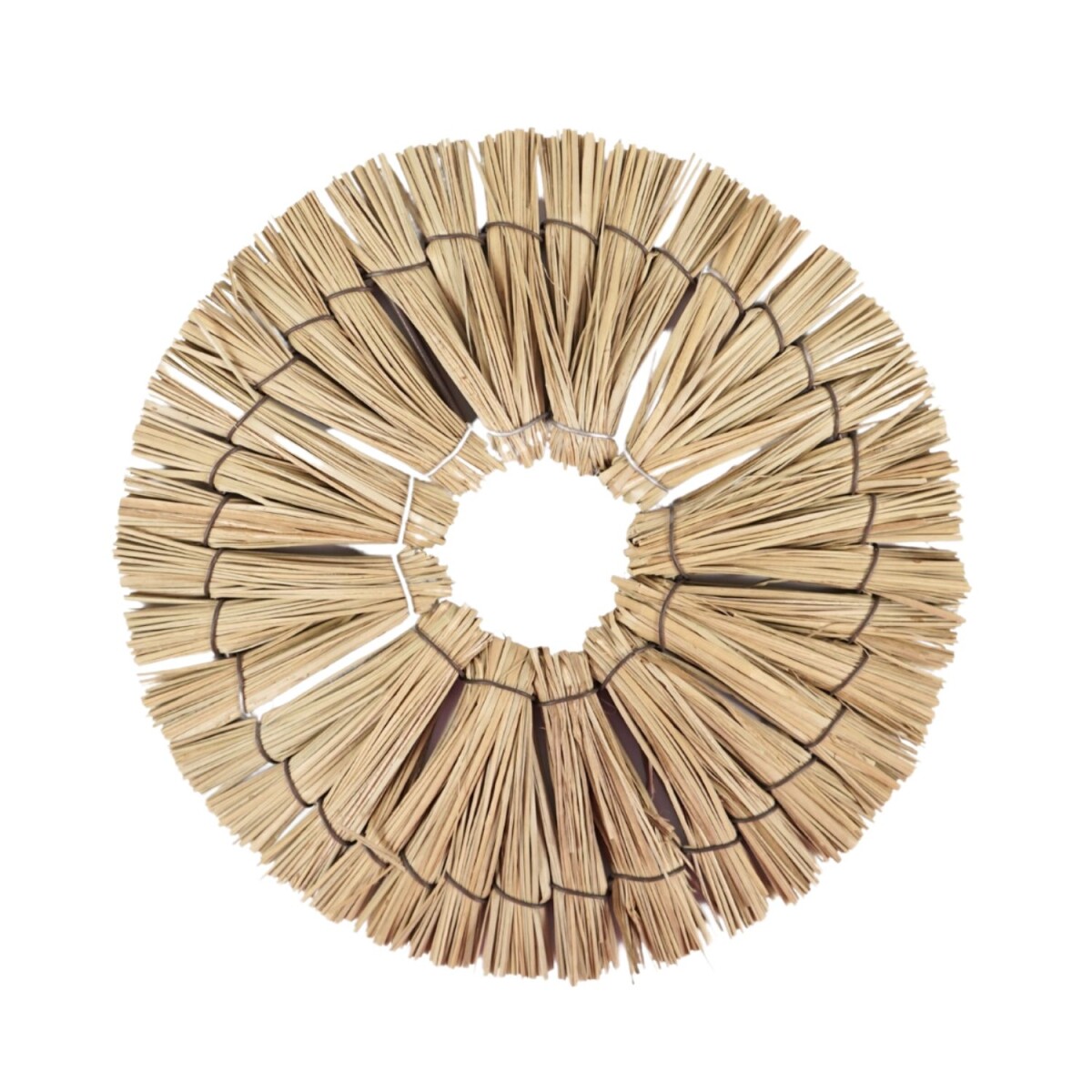 Wanddeko Boho Rattan rund | Natur Wandde box
