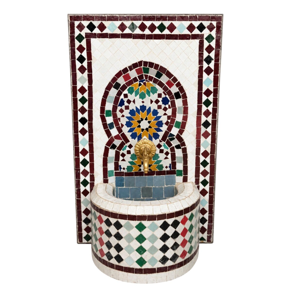 Marokkanischer Mosaikbrunnen 03-73 | Wei box