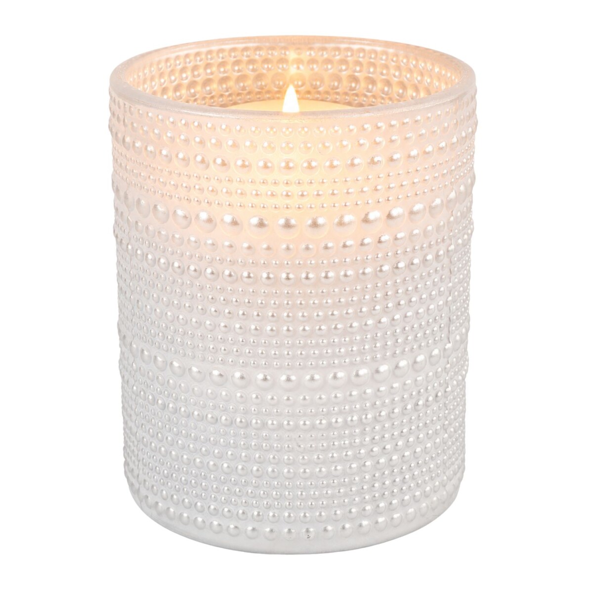 Windlicht Nelle Wei&szlig; 12,5 cm Glas Kerzenhalter...