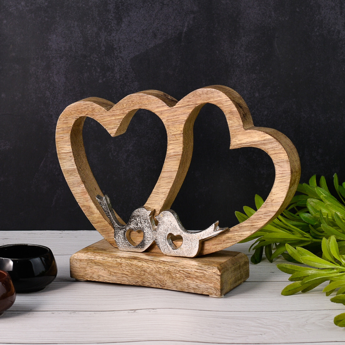 Dekoaufsteller Herz Amour Motiv 2 modern box
