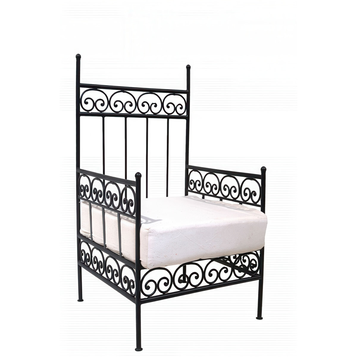 Eisensessel Bilbao Gartensessel 60x60cm | Mediterrane Garten