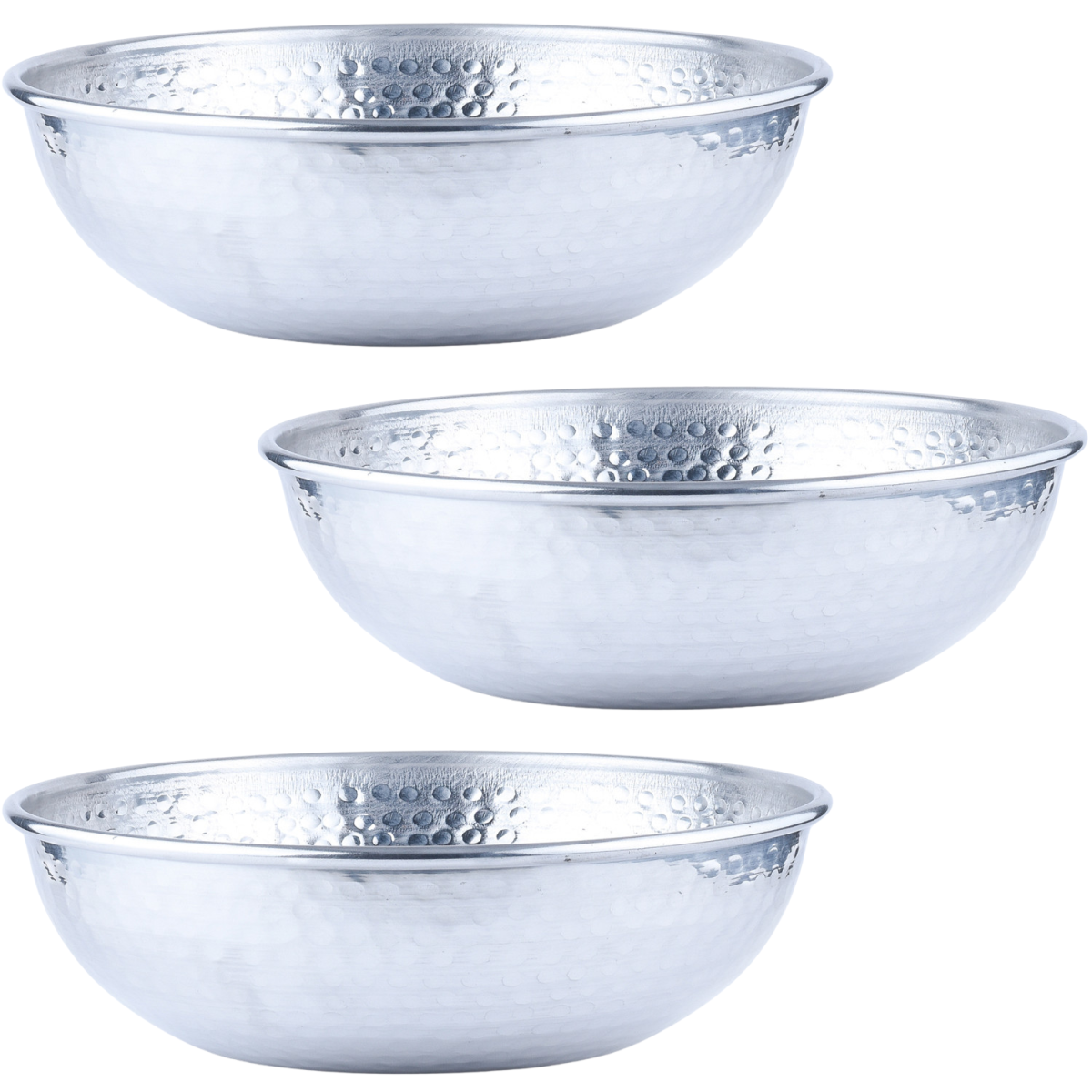 3er Vintage Servierschale Schale Engla Silber 27cm