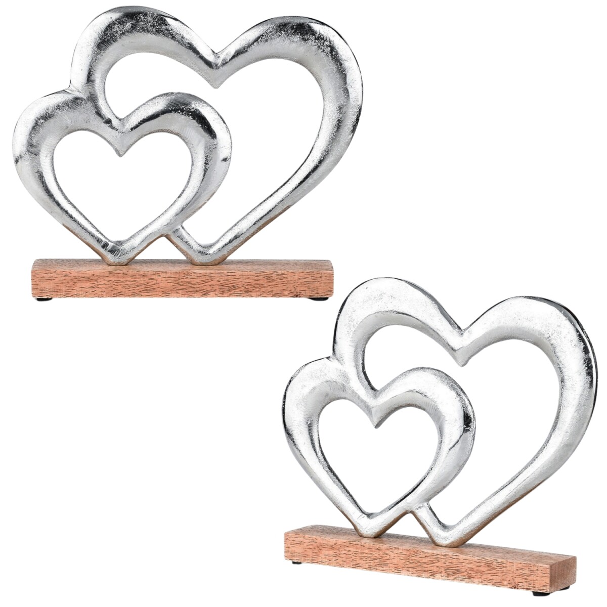 2er Set Herz-Dekoaufsteller Amour -9- ed box