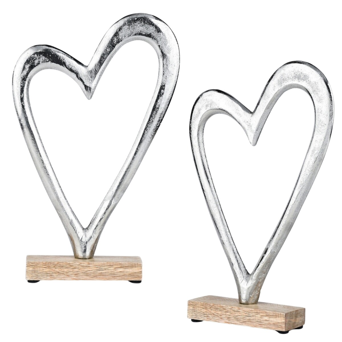 2er Set Herz Dekoaufsteller Amour Motiv  box