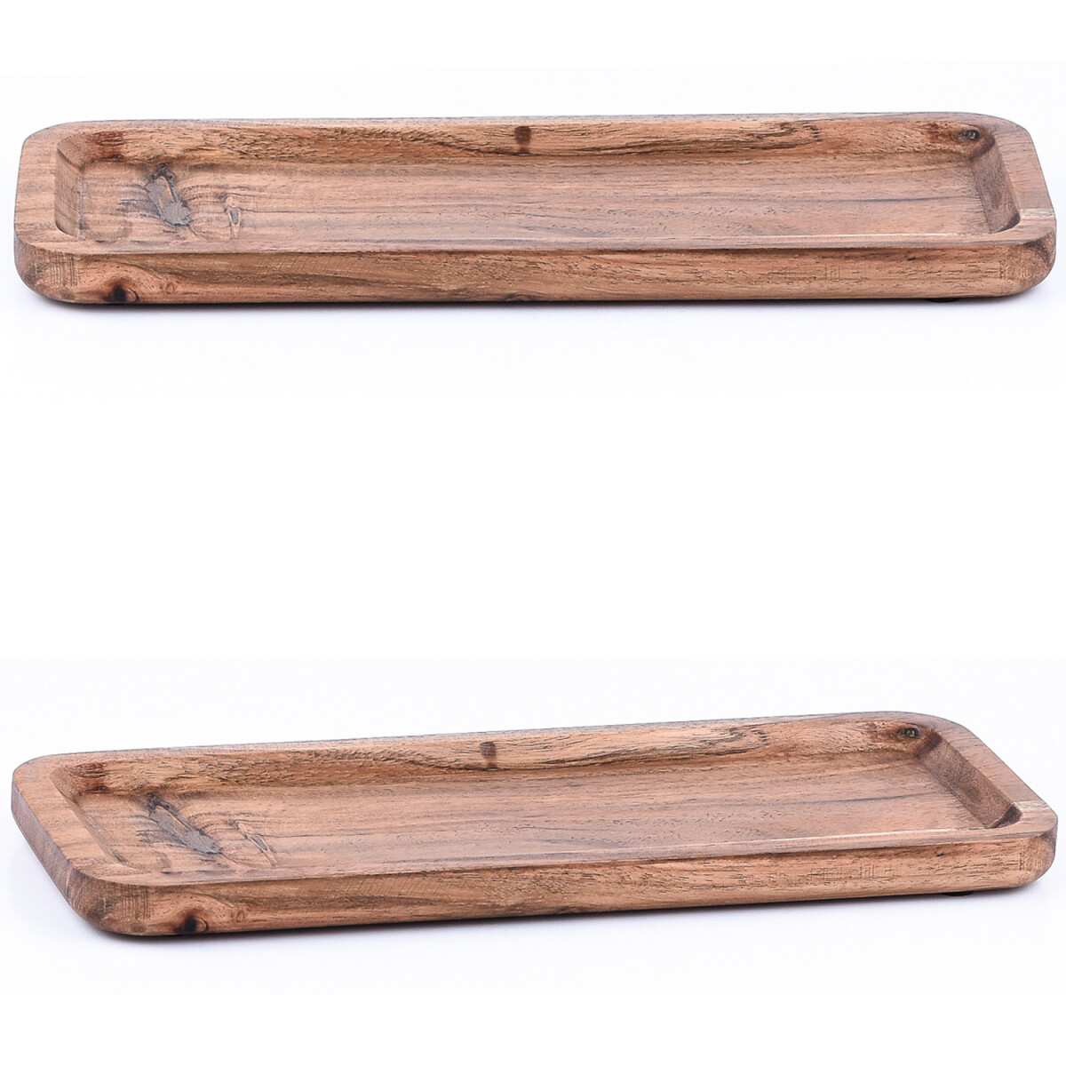 2er Set Akazienholz Schlüsselschale box