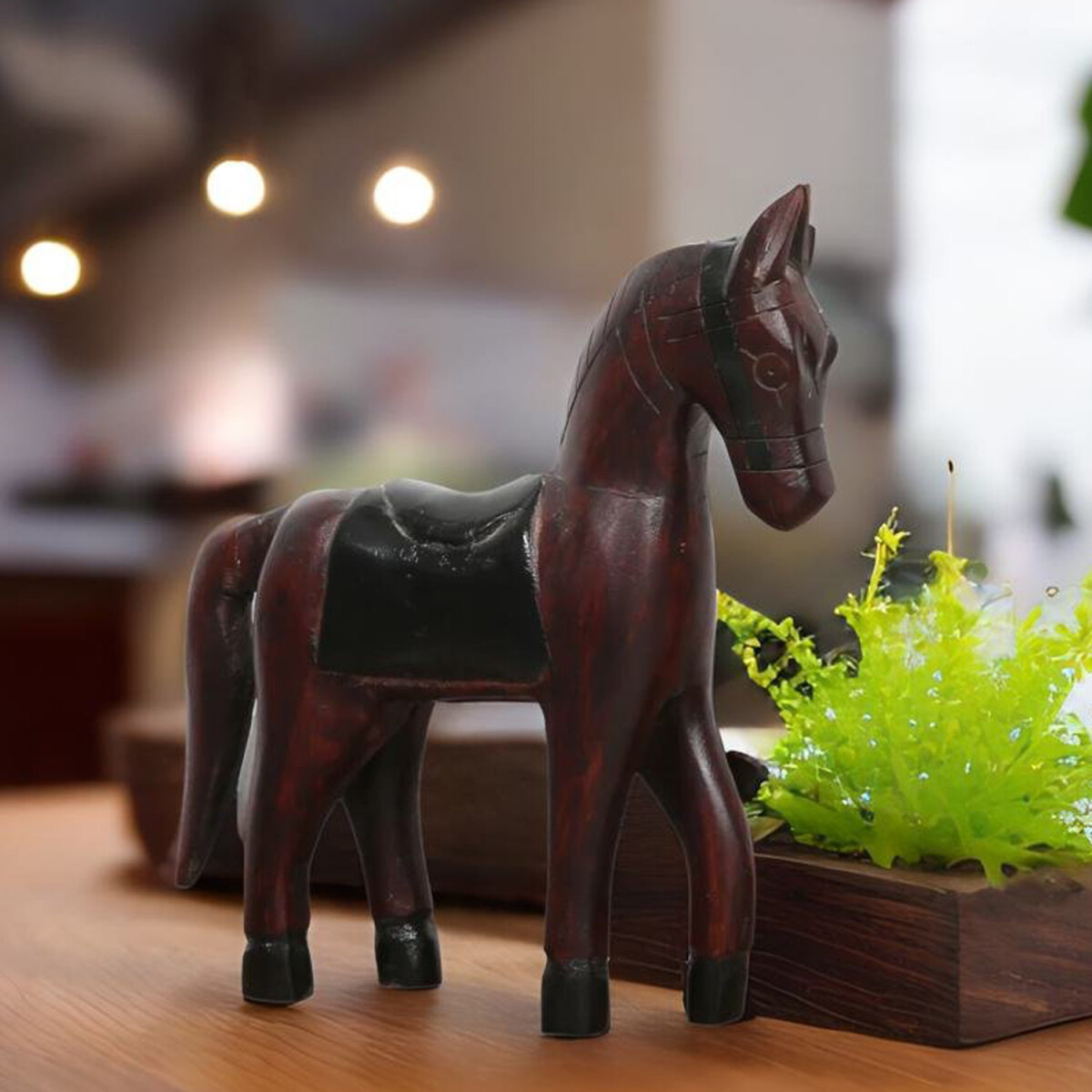 Deko-Tierfigur Hevonen handgemacht aus M box