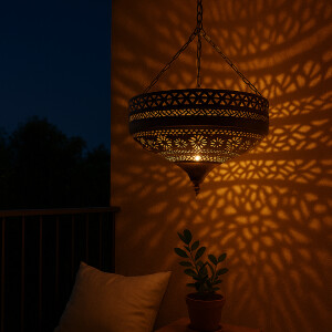 Hängeleuchte Ashya Bronze 48cm | Orientalische Lampe...