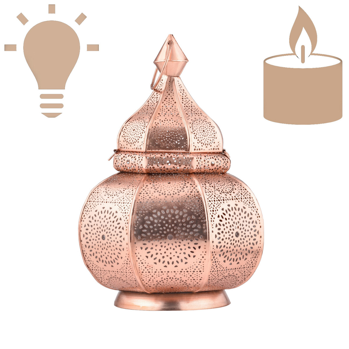 Orientalische Tischlampe Lamisa handgefe box