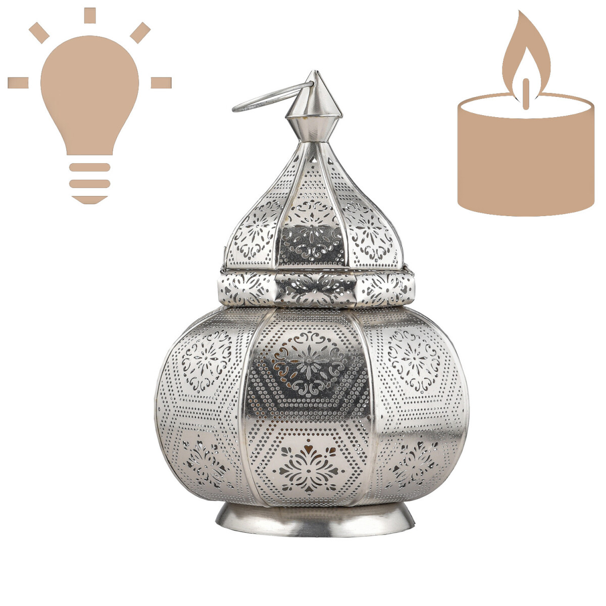 Orientalische Tischlampe Mahana handgefe box