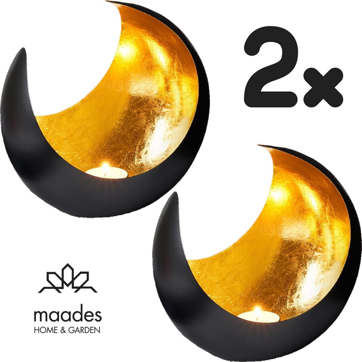 2er Set Orientalisches Windlicht Moona m box