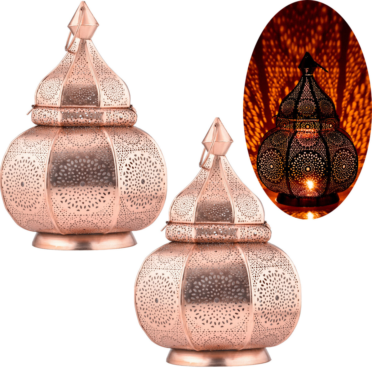 2er Set Orientalische Tischlampe Lamisa  box
