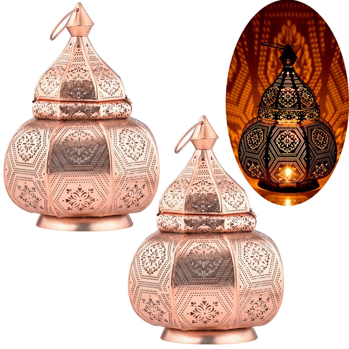 2er Set Orientalische Tischlampe Mahana  box