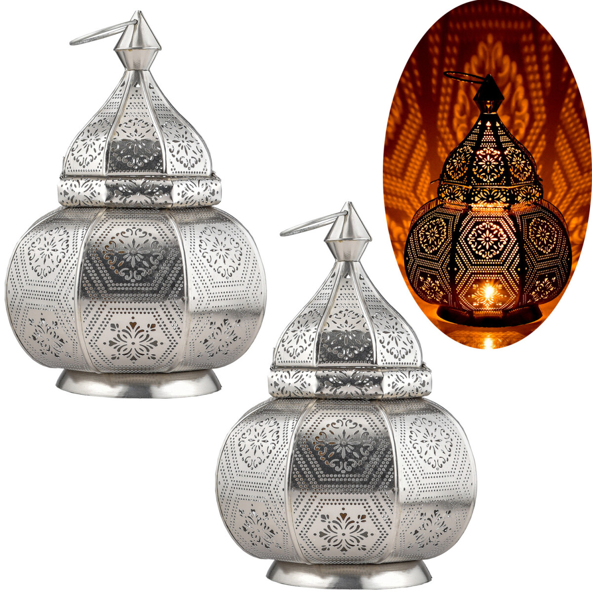 2er Set Orientalische Tischlampe Mahana  box