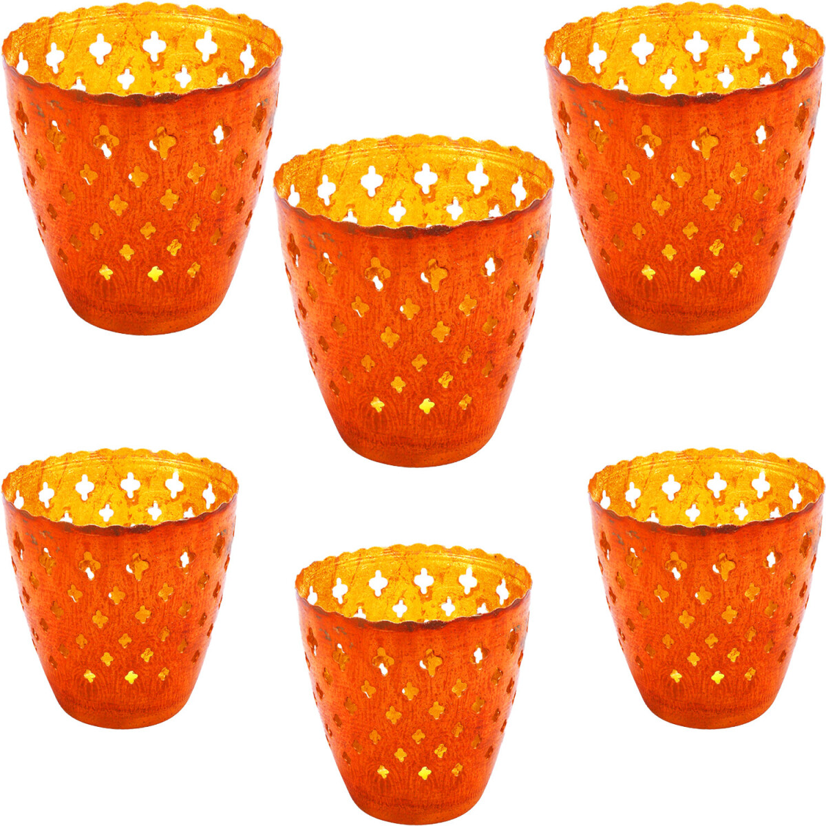 6er Set Orientalisches Gartenwindlicht M box